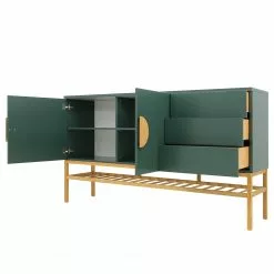 Tenzo Sideboard Scoop - Eiche teilmassiv - Dunkelgrün -Buromobel Verkaufe 1000226392 201006 12073800131 DETAILS P000000001000226392