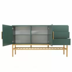 Tenzo Sideboard Scoop - Eiche teilmassiv - Dunkelgrün -Buromobel Verkaufe 1000226392 201006 12073800133 DETAILS P000000001000226392