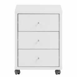 Furnitive Rollcontainer Vernas - Kreideweiß / Silber -Buromobel Verkaufe 1000227845 201021 16250500003 DETAILS P000000001000227845