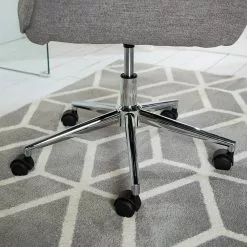 Furnitive Bürostuhl Valady II - Microfaser / Eisen - Grau / Chrom -Buromobel Verkaufe 1000230741 220629 033 DETAILS P000000001000230741