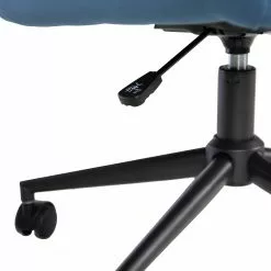 Furnitive Bürostuhl Valady I - Samt / Eisen - Blau / Schwarz -Buromobel Verkaufe 1000230746 220322 037 DETAILS P000000001000230746