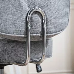 Furnitive Bürostuhl Orlu II - Webstoff / Eisen - Hellgrau / Chrom -Buromobel Verkaufe 1000230748 220328 032 DETAILS P000000001000230748