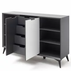 Loftscape Sideboard Nevez II - Weiß / Grau -Buromobel Verkaufe 1000230749 201113 13073100007 DETAILS P000000001000230749