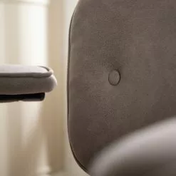 Furnitive Bürostuhl Orlu I - Microfaser / Eisen - Vintage Taupe / Schwarz -Buromobel Verkaufe 1000230752 220406 031 DETAILS P000000001000230752