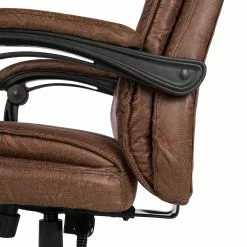 Furnitive Chefsessel Wisdom - Microfaser / Kunststoff - Vintage Braun / Schwarz -Buromobel Verkaufe 1000230753 220330 034 DETAILS P000000001000230753