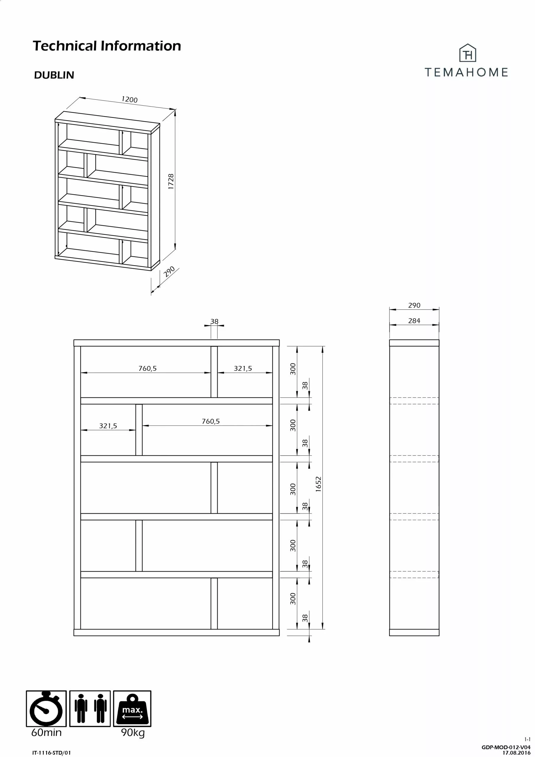 Temahome Regal Dublin - Mukali - Höhe: 173 cm 9 Temahome Regal Dublin - Mukali - Höhe: 173 cm – Bild 7