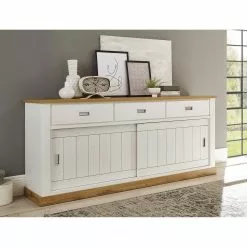 Ridgevalley Sideboard Ollezy II - Pinie Weiß Dekor / Eiche Wotan Dekor -Buromobel Verkaufe 1000231951 201204 06215700022 MOOD DETAILS P000000001000231951 mood