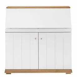 Furnitive Sekretär Whiteoak - MDF / Eiche Furnier - Weiß / Eiche -Buromobel Verkaufe 1000232377 210323 08071900008 DETAILS P000000001000232377