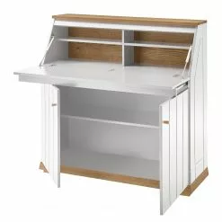 Furnitive Sekretär Whiteoak - MDF / Eiche Furnier - Weiß / Eiche -Buromobel Verkaufe 1000232377 210323 08071900009 DETAILS P000000001000232377