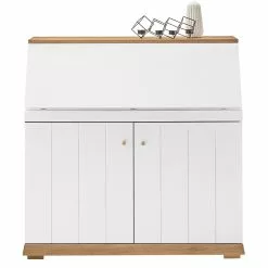 Furnitive Sekretär Whiteoak - MDF / Eiche Furnier - Weiß / Eiche -Buromobel Verkaufe 1000232377 210323 08071900011 DETAILS P000000001000232377