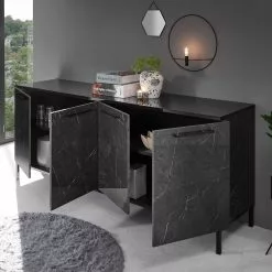 LC Spa Sideboard Mango - Marmor Schwarz Dekor - Breite: 207 cm -Buromobel Verkaufe 1000235373 201208 10461100061 MOOD DETAILS P000000001000235373 mood