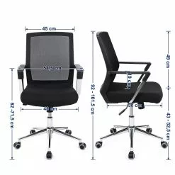 Loftscape Bürostuhl Luxey - Webstoff - Schwarz -Buromobel Verkaufe 1000235704 210118 06401600059 SKETCH DETAILS P000000001000235704 sketch