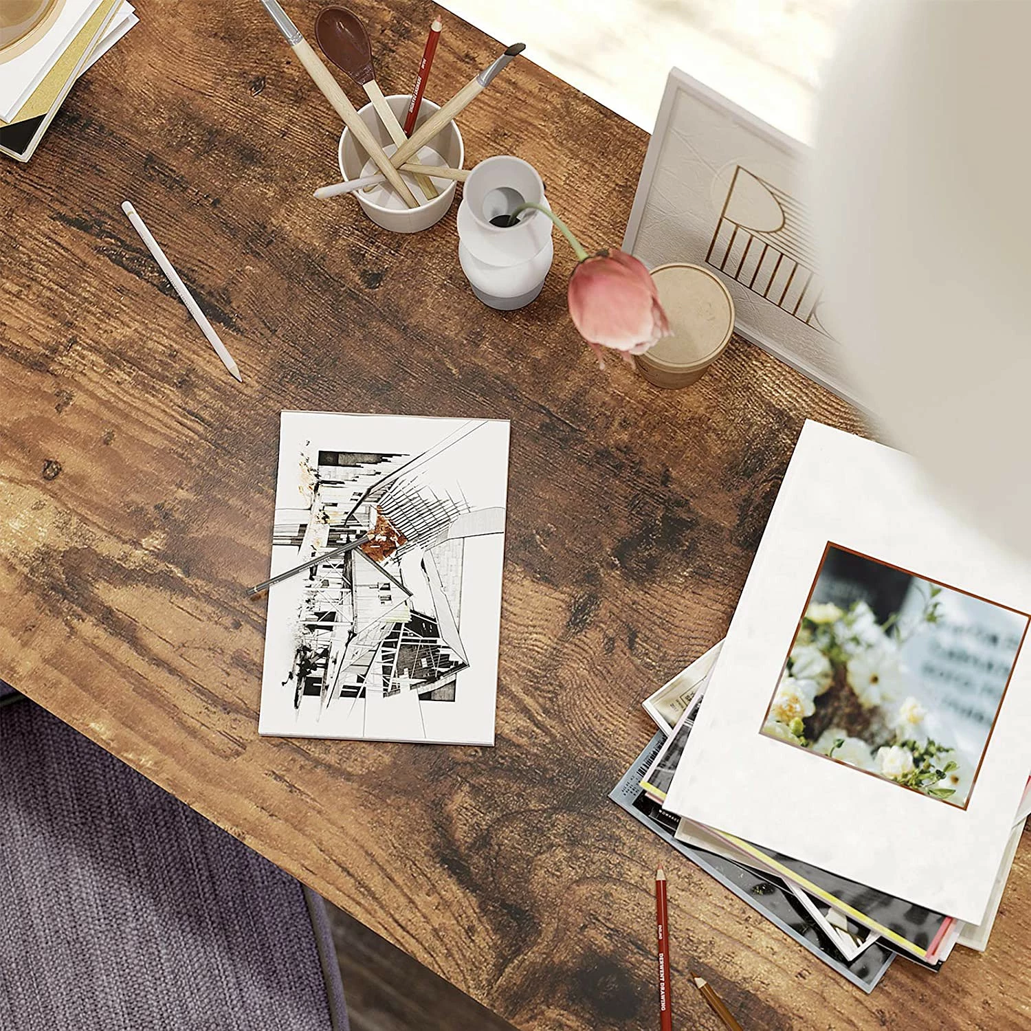 Red Living Eckschreibtisch Buxy II - Eiche Rustikal Dekor 7 Red Living Eckschreibtisch Buxy II - Eiche Rustikal Dekor – Bild 5