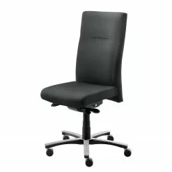 Mayer Sitzmöbel Bürodrehstuhl myNEW VISION XXL II - Leder / Aluminium - Anthrazit