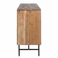 Ars Natura Sideboard Roody - Inkl. Beleuchtung - Akazie massiv / Metall - Akazie / Schwarz -Buromobel Verkaufe 1000238181 220420 048 DETAILS P000000001000238181