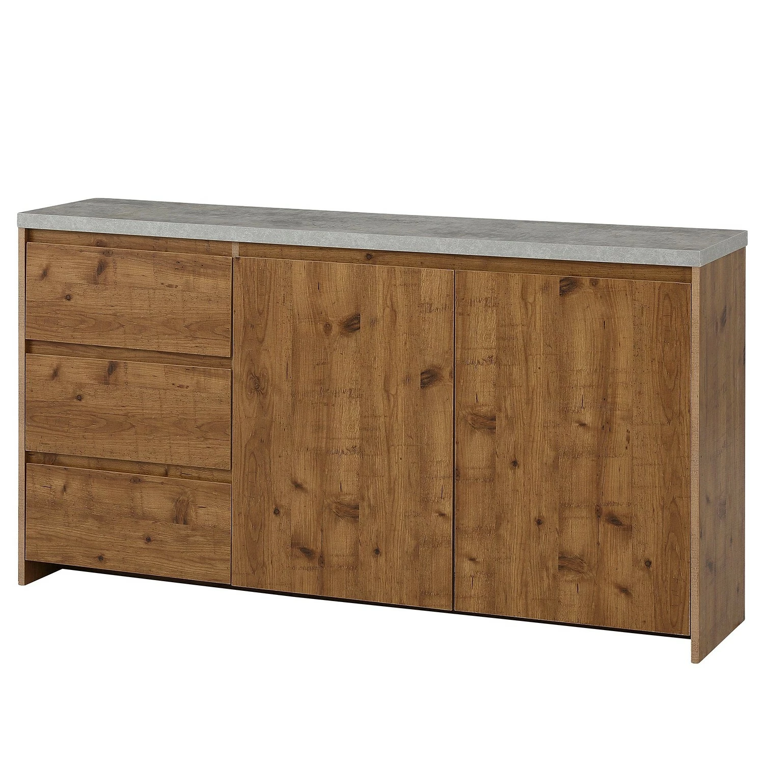 Red Living Sideboard Routot - Braun / Beton Dekor 3 Red Living Sideboard Routot - Braun / Beton Dekor