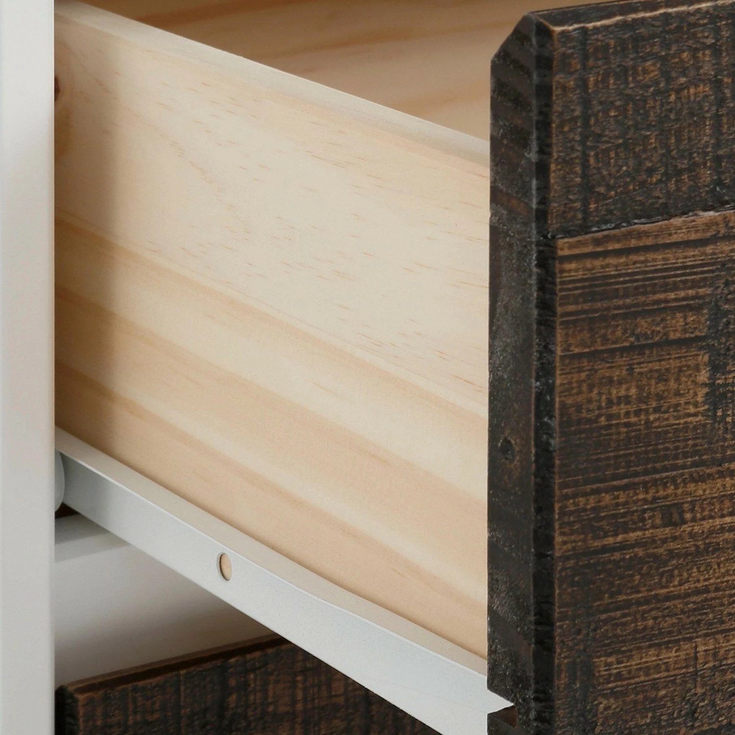 Loftscape Sideboard Marnac - Kiefer teilmassiv - Kiefer / Weiß 7 Loftscape Sideboard Marnac - Kiefer teilmassiv - Kiefer / Weiß – Bild 5