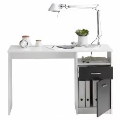 Furnitive Schreibtisch Cossey - Weiß / Schwarz -Buromobel Verkaufe 1000242054 210813 11051800060 DETAILS P000000001000242054