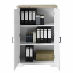 Ridgevalley Büroschrank Jasmund II - Pinie Weiß Dekor / Eiche Artisan Dekor -Buromobel Verkaufe 1000245005 210504 06311700120 DETAILS P000000001000245005