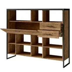 Red Living Regal Turriers III - Fichte Dekor / Matt Schwarz -Buromobel Verkaufe 1000245417 210217 13054000070 DETAILS P000000001000245417