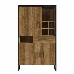 Red Living Regal Turriers II - Fichte Dekor / Matt Schwarz -Buromobel Verkaufe 1000245426 210217 13063000103 DETAILS P000000001000245426