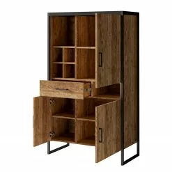 Red Living Regal Turriers II - Fichte Dekor / Matt Schwarz -Buromobel Verkaufe 1000245426 210217 13063100104 DETAILS P000000001000245426