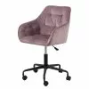 Jack & Alice Bürostuhl Magrin - Samt / Eisen - Altrosa -Buromobel Verkaufe 1000246590 210209 12132300285 IMAGE P000000001000246590