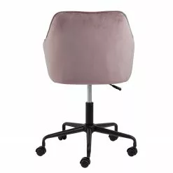 Jack & Alice Bürostuhl Magrin - Samt / Eisen - Altrosa -Buromobel Verkaufe 1000246590 210209 12132300288 DETAILS P000000001000246590