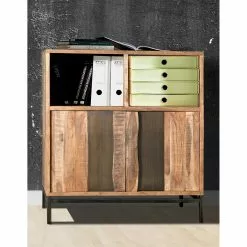 Ars manufacti Büroschrank Domme - Akazie massiv / Eisen - Akazie / Anthrazit -Buromobel Verkaufe 1000246786 211001 143536000023 MOOD DETAILS P000000001000246786 mood