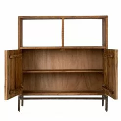 Ars manufacti Büroschrank Domme - Akazie massiv / Eisen - Akazie / Anthrazit -Buromobel Verkaufe 1000246786 220318 032 DETAILS P000000001000246786