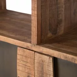 Ars manufacti Büroschrank Domme - Akazie massiv / Eisen - Akazie / Anthrazit -Buromobel Verkaufe 1000246786 220318 035 DETAILS P000000001000246786