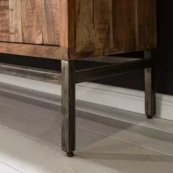 Ars manufacti Büroschrank Domme - Akazie massiv / Eisen - Akazie / Anthrazit -Buromobel Verkaufe 1000246786 220705 025 MOOD DETAILS P000000001000246786 mood