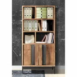 Ars manufacti Büroregal Domme - Akazie massiv / Eisen - Akazie / Anthrazit -Buromobel Verkaufe 1000246832 211001 14353800038 MOOD DETAILS P000000001000246832 mood