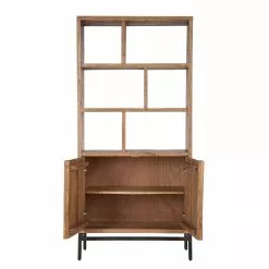 Ars manufacti Büroregal Domme - Akazie massiv / Eisen - Akazie / Anthrazit -Buromobel Verkaufe 1000246832 220406 032 DETAILS P000000001000246832