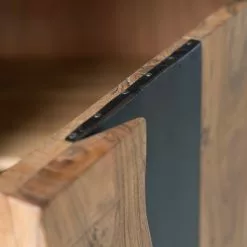 Ars manufacti Büroregal Domme - Akazie massiv / Eisen - Akazie / Anthrazit -Buromobel Verkaufe 1000246832 220406 036 DETAILS P000000001000246832