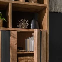 Ars manufacti Büroregal Domme - Akazie massiv / Eisen - Akazie / Anthrazit -Buromobel Verkaufe 1000246832 220705 022 MOOD DETAILS P000000001000246832 mood