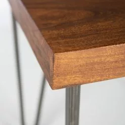 Wolf-Möbel Schreibtisch Bubry - Akazie massiv / Eisen - Akazie / Anthrazit -Buromobel Verkaufe 1000246833 220330 036 DETAILS P000000001000246833