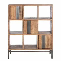 Ars manufacti Büroregal Domme II - Akazie massiv / Eisen - Akazie / Anthrazit -Buromobel Verkaufe 1000246834 220406 030 DETAILS P000000001000246834