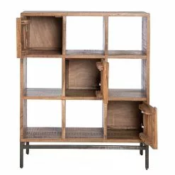 Ars manufacti Büroregal Domme II - Akazie massiv / Eisen - Akazie / Anthrazit -Buromobel Verkaufe 1000246834 220406 031 DETAILS P000000001000246834