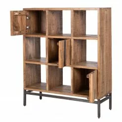 Ars manufacti Büroregal Domme II - Akazie massiv / Eisen - Akazie / Anthrazit -Buromobel Verkaufe 1000246834 220406 032 DETAILS P000000001000246834