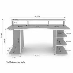 Furnitive Schreibtisch Crosswoods - Schwarz / Rot -Buromobel Verkaufe 1000248347 210217 09443800029 SKETCH DETAILS P000000001000248347 sketch