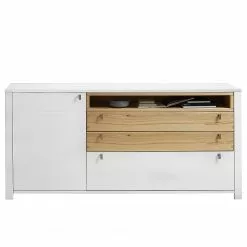 Loftscape Sideboard Cordelle - Matt Weiß / Wildbuche -Buromobel Verkaufe 1000249575 210728 10150600066 DETAILS P000000001000249575