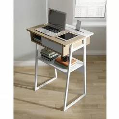 Temahome Stehschreibtisch Space - Echtholzfurnier / Metall - Eiche / Weiß 19 Temahome Stehschreibtisch Space - Echtholzfurnier / Metall - Eiche / Weiß -Buromobel Verkaufe 1000252084 210302 16064400026 MOOD DETAILS P000000001000252084 mood