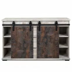 Maison Belfort Sideboard Janze I - Kiefer Weiß Dekor / Vintage Braun -Buromobel Verkaufe 1000254985 210322 08500600017 DETAILS P000000001000254985