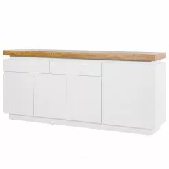 Fredriks Sideboard Namona II - Inkl. Beleuchtung - Eiche Dekor / Weiß