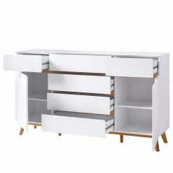 Mørteens Sideboard Tenabo III - Eiche teilmassiv - Weiß / Eiche -Buromobel Verkaufe 1000255159 211012 16215400053 DETAILS P000000001000255159