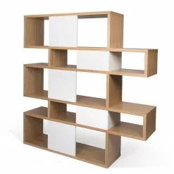 Temahome Regal London II - Eiche / Weiß -Buromobel Verkaufe 1000255255 210324 15033500299 DETAILS P000000001000255255