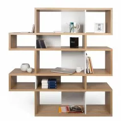 Temahome Regal London II - Eiche / Weiß -Buromobel Verkaufe 1000255255 210324 15033500302 DETAILS P000000001000255255