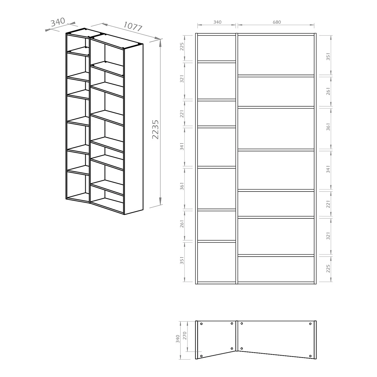 Temahome Regal Maze V - Sandgrau 10 Temahome Regal Maze V - Sandgrau – Bild 8