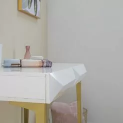 Jack & Alice Schreibtisch Canoa - Hochglanz Weiß / Gold -Buromobel Verkaufe 1000256390 220601 023 MOOD DETAILS P000000001000256390 mood